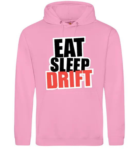 Чоловіча толстовка (худі) Eat sleep drift Рожевий фото