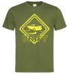 Мужская футболка Дрифт знак Оливковый Мужская футболка Дрифт знак Оливковый фото