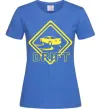 Женская футболка Дрифт знак Ярко-синий Женская футболка Дрифт знак Ярко-синий фото