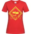 Женская футболка Дрифт знак Красный Женская футболка Дрифт знак Красный фото