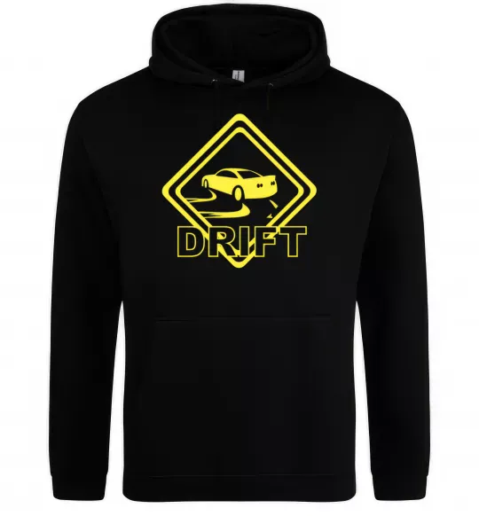Женская толстовка (худи) Дрифт знак Черный фото