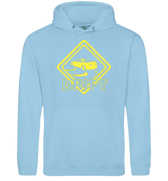 Женская толстовка (худи) Дрифт знак Голубой фото