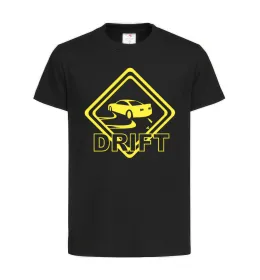 Детская футболка Eat sleep drift Черный фото