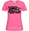 Жіноча футболка Гоночная машина Яскраво-рожевий фото