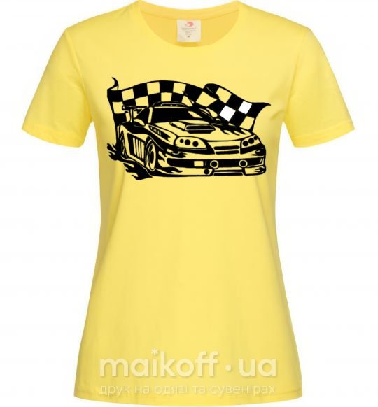 Жіноча футболка Гоночная машина Лимонний фото