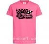 Детская футболка Гоночная машина Ярко-розовый фото