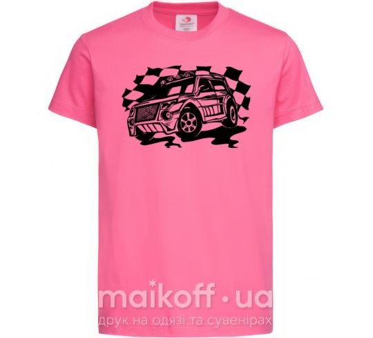 Детская футболка Джип Ярко-розовый фото