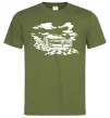 Чоловіча футболка Alfa romeo car Оливковий фото