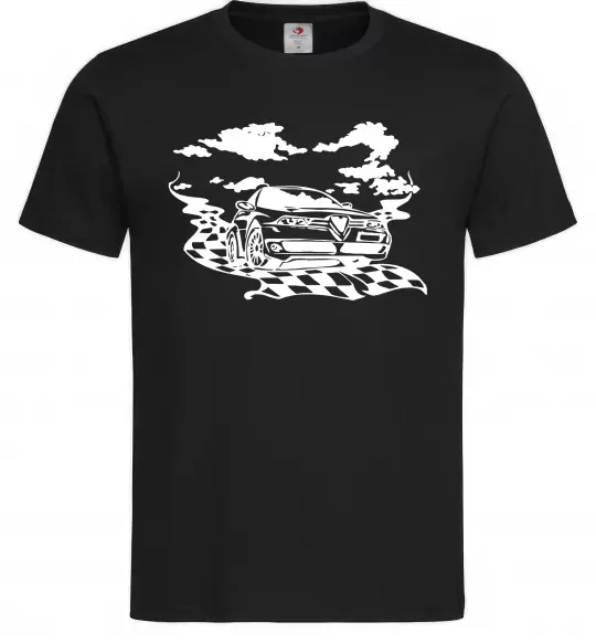 Чоловіча футболка Alfa romeo car Чорний фото