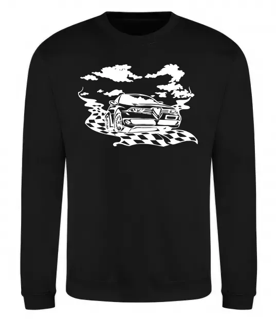 Свитшот Alfa romeo car Черный фото