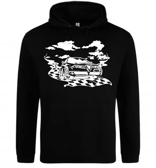 Жіноча толстовка (худі) Alfa romeo car Чорний фото