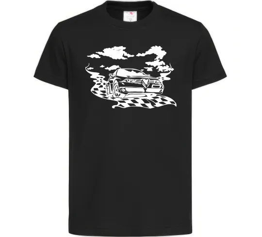 Детская футболка Alfa romeo car Черный фото