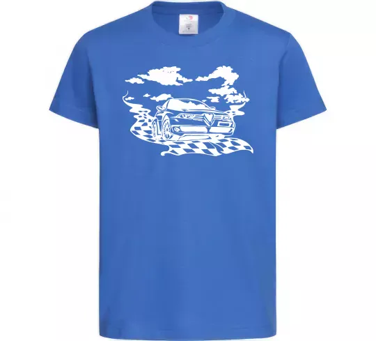 Детская футболка Alfa romeo car Ярко-синий фото