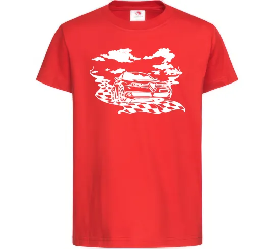 Детская футболка Alfa romeo car Красный фото