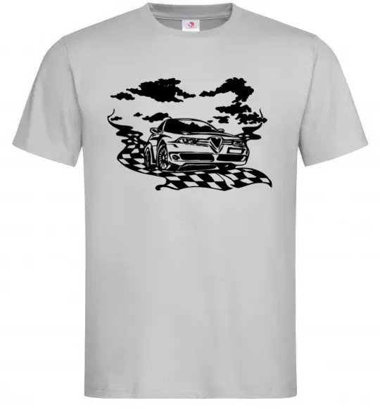 Чоловіча футболка Alfa romeo car Сірий фото