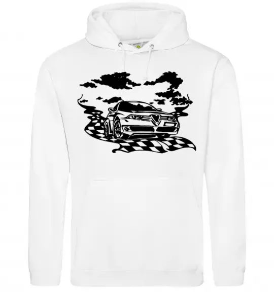 Жіноча толстовка (худі) Alfa romeo car Білий фото