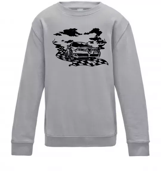 Дитячий світшот Alfa romeo car Сірий меланж фото