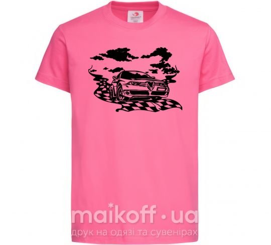 Дитяча футболка Alfa romeo car Яскраво-рожевий фото