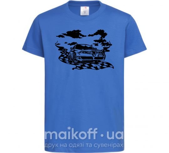 Детская футболка Alfa romeo car Ярко-синий фото