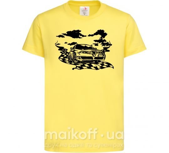 Детская футболка Alfa romeo car Лимонный фото