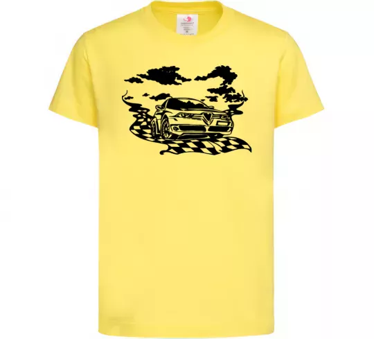 Детская футболка Alfa romeo car Лимонный фото