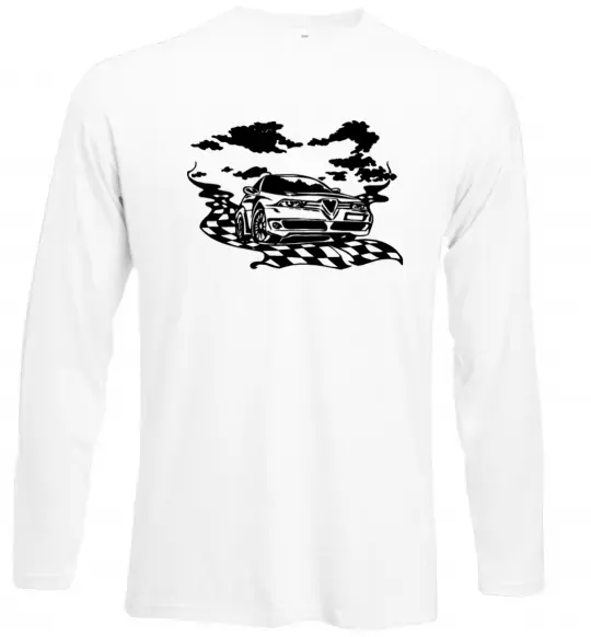 Лонгслив Alfa romeo car Белый фото