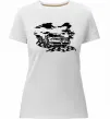 Жіноча преміум футболка Alfa romeo car Білий фото