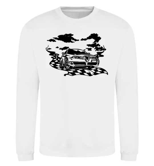 Світшот Alfa romeo car Білий фото