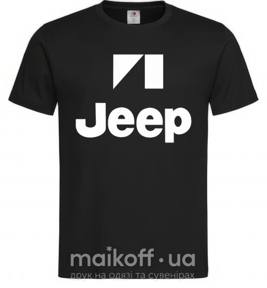 Чоловіча футболка Logo Jeep Чорний фото
