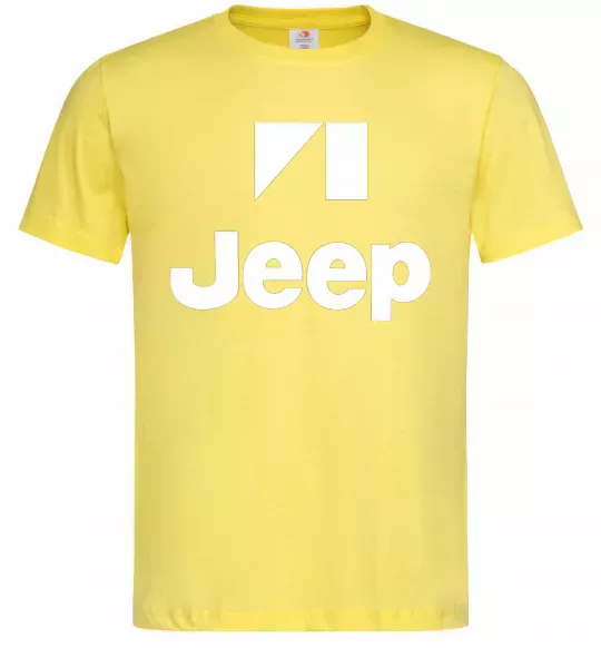 Мужская футболка Logo Jeep Лимонный фото