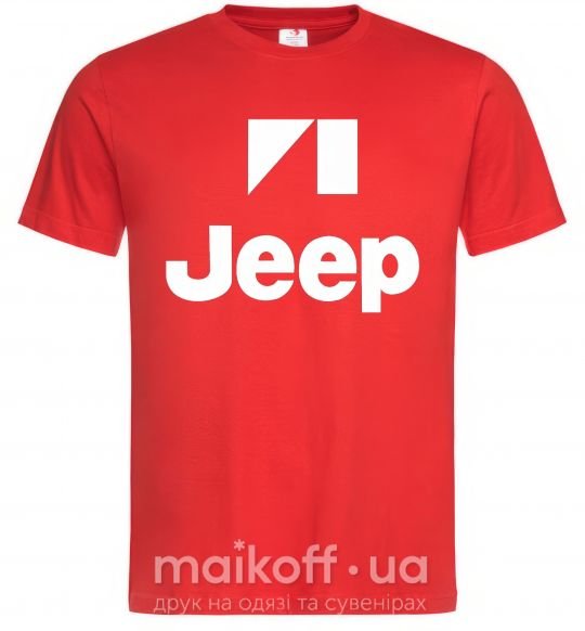 Чоловіча футболка Logo Jeep Червоний фото