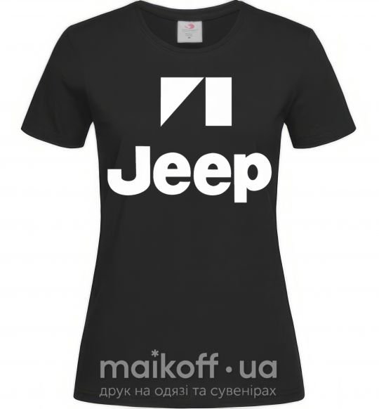 Женская футболка Logo Jeep Черный фото
