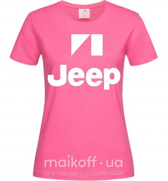 Женская футболка Logo Jeep Ярко-розовый фото