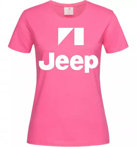 Женская футболка Logo Jeep Ярко-розовый фото