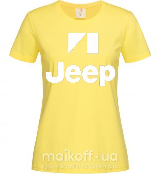 Жіноча футболка Logo Jeep Лимонний фото