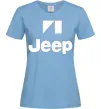 Женская футболка Logo Jeep Голубой фото