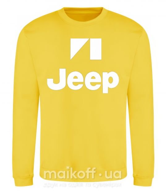 Світшот Logo Jeep Сонячно жовтий фото