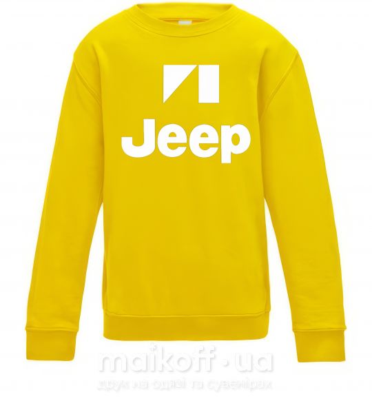 Детский Свитшот Logo Jeep Солнечно желтый фото