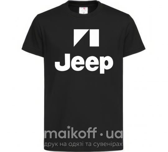 Детская футболка Logo Jeep Черный фото