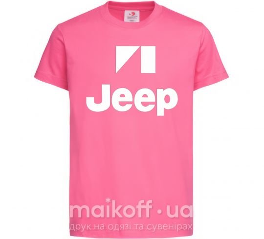 Детская футболка Logo Jeep Ярко-розовый фото