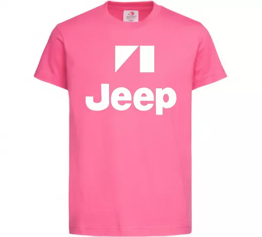 Дитяча футболка Logo Jeep Яскраво-рожевий фото
