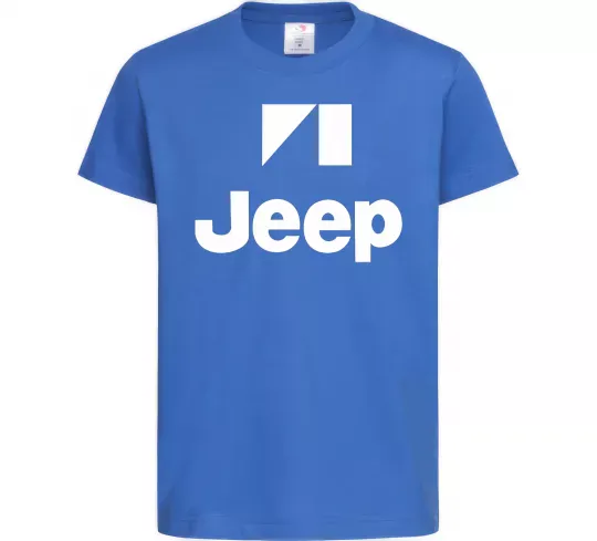 Дитяча футболка Logo Jeep Яскраво-синій фото