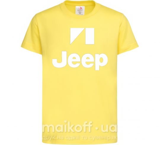 Дитяча футболка Logo Jeep Лимонний фото
