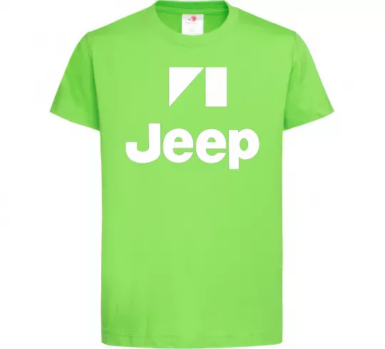 Дитяча футболка Logo Jeep Лаймовий фото