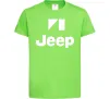 Дитяча футболка Logo Jeep Лаймовий фото