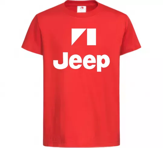 Дитяча футболка Logo Jeep Червоний фото