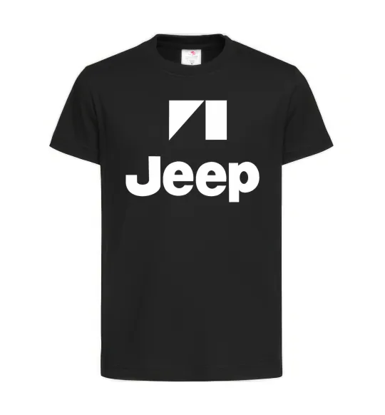 Детская футболка Logo Jeep Черный фото