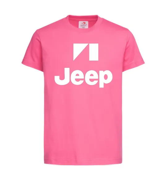 Детская футболка Logo Jeep Ярко-розовый фото
