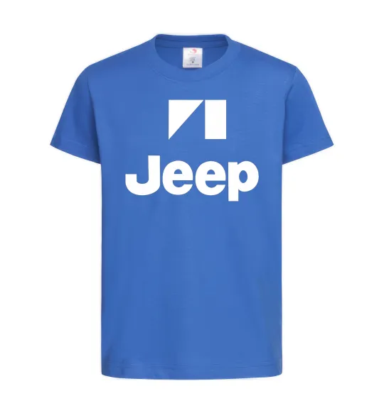 Детская футболка Logo Jeep Ярко-синий фото