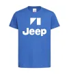 Детская футболка Logo Jeep Ярко-синий фото